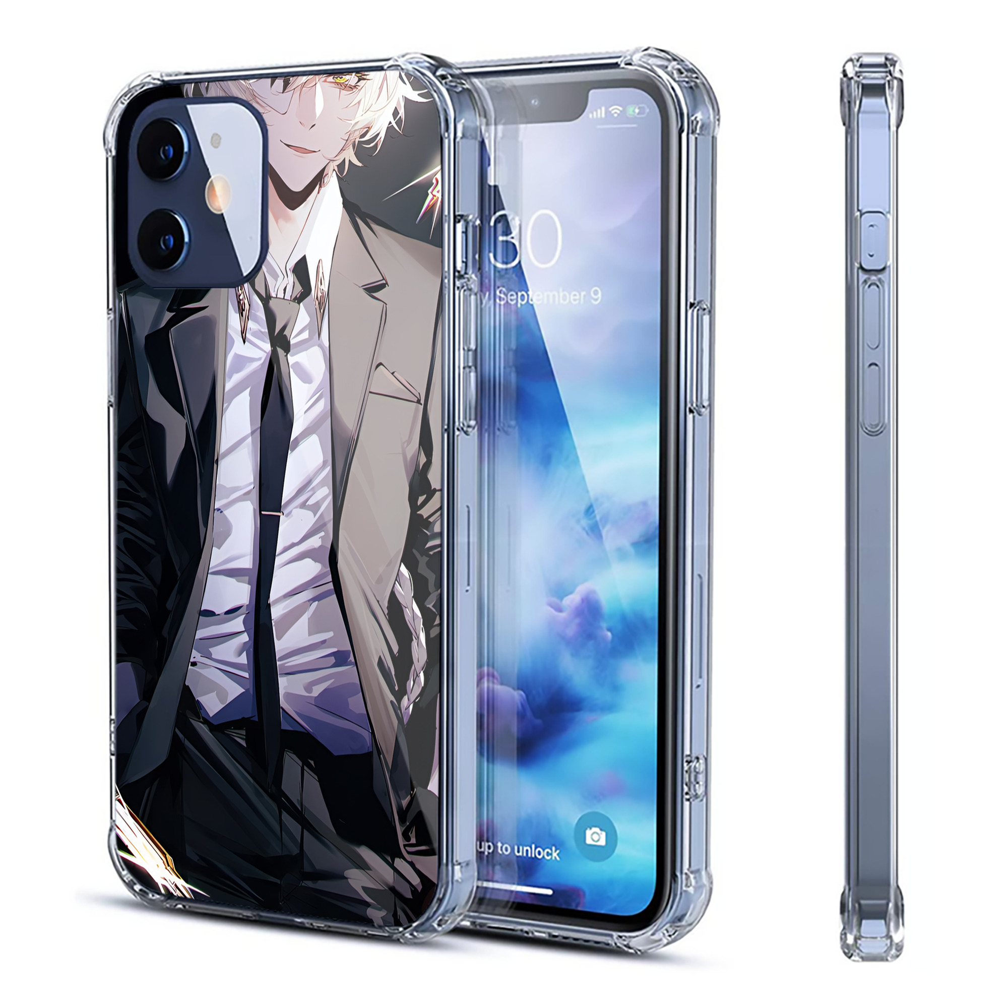 （画像用） 文豪ストレイドッグス Bungo Stray Dogs 【iPhone 12シリーズ対応】透明スマホケース（クリアソフトケース）
